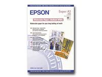 Epson Paper A3+ WaterColour Paper-Radiant White