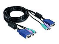 Dlink DKVM CB Cable Kit for DKVM Products PS2 Keyboard Cable PS2 Mouse Cable amp Monitor Cable