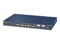 Netgear FSM726 ProSafe 24 Port L2 Managed Fast Switch with 2 Gigabit Ports 24x 10100 Auto Sensing Auto Uplink LAN Ports 2 x 101001000 Auto Sensing