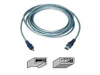 Belkin Belkin - Serial cable - 4 pin FireWire (M) - 6 pin FireWire (M) - 4.3 m ( IEEE-1394 )