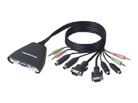 Belkin KVM/2port SoHo Switch Audio Support +Cable PS2
