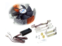 Product Type - Processor cooler , Fan Bearing - Dual ball bearing , Rotation Speed - 1350-2400 rpm , Heatsink Material - Aluminum and copper , Compatible With - Socket 478, Socket 754, Socket 940, Socket 462, Socket 939 , Processor Compatibility - Pentium 4   Duron   Athlon   Athlon XP   Celeron ,