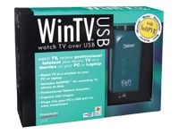 WinTV USB External USB TV tuner includes Fast Teletext and S Video connection External for notebooks and PC supports Win 9x 2000 XP Ships with all Cables