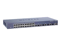 Netgear Pro Safe 24 Port 10100 Layer 3 Managed Stackable Switch With 4 Gigabit Ports