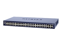 Netgear FS752TS Prosafe 48 port Smart Fast Switch with 4 Gigabit Ports 48 x 10100 Auto Sensing Auto Uplink LAN Ports 4x 10100100 auto sensing Auto Uplink LAN