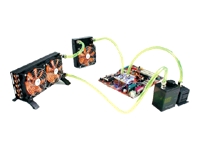Product Type - Liquid cooling system , Features - Blue LEDs , Heatsink Material - Copper ,