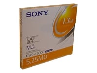CWO1300 SONY MAGNETO OPTICAL 5.25 1.3GB WRITE ONCE SINGLE MEDIA