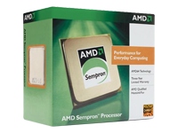 Product Type - Processor , Type / Form Factor - AMD Sempron 3500+ , 64-bit Computing - Yes , Processor Qty - 1 , Clock Speed - 2 GHz , Compatible Processor Socket - Socket AM2 , Cache Level 1 Size - 128 KB , Core Voltage - 1.25 V/1.35 V/1.4 V , Manufacturing Process - 90 nm , Thermal Design Power - 62 W , Thermal Specification - 69 &deg;C , Architecture Features - 3DNow! Professional technology, streaming SIMD extensions, streaming SIMD extensions 2, HyperTransport technology, integrated memory controller, streaming SIMD extensions 3 , Installed Size - L2 Cache - 128 KB , Type - Pipeline Burst , Compatible Slots - 1 x processor - Socket AM2 , Package Type - AMD Processor in a Box (PIB) , Service &amp; Support - 3 years warranty ,