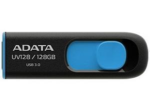 ADATA UV128 - 128GB USB 3.0 Retractable Flash Drive - Black/Blue