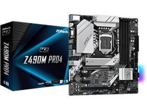 ASRock Z490M Pro4 LGA 1200 Z490 Chipset m-ATX Motherboard
