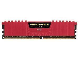 Corsair Vengeance LPX Red 8GB (1x8GB) DDR4 2400MHz Memory (RAM) Module