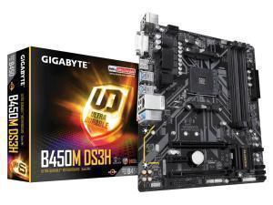 Gigabyte B450M DS3H (rev. 1.0) AMD AM4 B450 Chipset Micro-ATX Motherboard