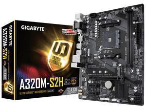 Gigabyte GA-A320M-S2H (rev. 1.x) AMD AM4 A32 Chipset Micro-ATX Motherboard