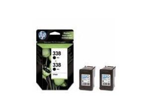 HP 338 Black Ink Cartridge - Twin Pack