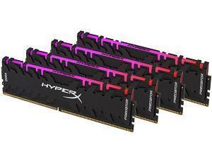 Kingston HyperX Predator RGB 32GB (4 x 8GB) DDR4 3000MHz Quad Channel Memory (RAM) Kit