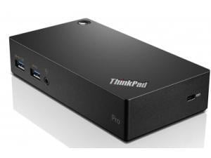 Lenovo ThinkPad USB 3.0 Pro Dock Docking station (USB) GigE 45 Watt for Miix 510-12; 720-12; ThinkPad L470; L570; P51; P71; T470; T570; X270; ThinkPad Yoga 370