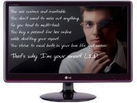 LG E2250V 22quot LED Monitor Unique Picture Frame Design LED Back Lit Panel
