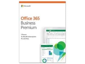 Microsoft Office 365 Business Premium - Box Pack - 1 User, 1 Year - Hosted - Medialess