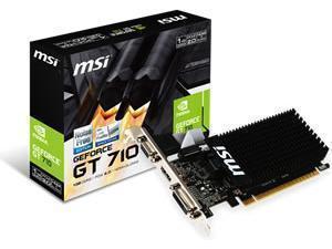 MSI GeForce GT 710 Silent / Low Profile 1GB GDDR3 Graphics Card