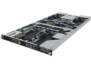 Gigabyte 1U 4 GPU server Dual Xeon  - 2x Intel Xeon S4210 Processor - 192GB (12x16GB) DDR4 2666MHz ECC RDIMM - 2x480GB - 4x Nvidia RTX Quadro 4000