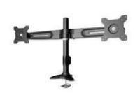 Novatech Grommet Dual Monitor Stand  Height Adjustable  15&quot to 24&quot