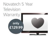 Novatech 5 Year Warranty For TVs from pound500 to pound999
