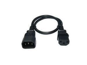 Cables Direct 3m 240v  IEC Extension Cable (C13) to (C14) (Kettle Lead Extension)