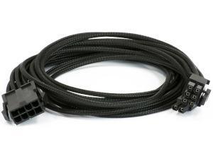 Phanteks - 6+2-Pin PCIe Cable Extension - Black