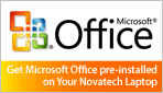 Microsoft Office available with custom laptops!