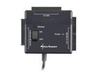Sharkoon Drive Link USB 2.0 Multi Functional Cable Adapter for IDE and SATA Drives Including Silicone Protectors for 2.5 and 3.5 Drives