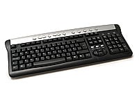 Black Multimedia Keyboard PS2 - Novatech - click here for more information