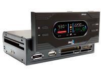 AeroCool FP 01 55 in 1 Card Reader wFlip up LCD Screen