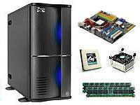 Intel Core 2 Quad Q6600 2Gb DDR2 RAM nVidia 650i Chipset ATX Motherboard 4 Bay ATX Tower Case With 500w PSU