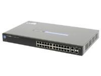 Cisco Small Business 24-Port Smart Fast Ethernet Switch W/ 2+2 Gigabit + Dual Personality SFP Slots 