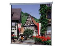 DA-LITE 70x70 Matte White Surface, Pull down system that locks at Intervals