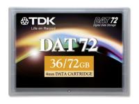 TDK - DAT 72 Tape - 36 GB / 72 GB - Black - Storage Media
