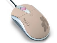 Dicota Blossom Notebook Mouse Sand - USB