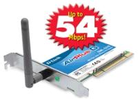 D-Link DWL-G510 Wireless 802.11g 54Mb/s PCI Card, With Extra Low Profile Back Plane