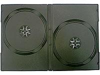 25 Pack Of Full Size DOUBLE Black DVD Cases For DVD Media Full DVD Case size