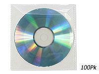 100 Pack Of Plastic Wallets For DVD amp CD Media