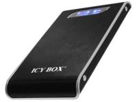 ICY BOX Icy Box 2.5" Black Aluminium IDE Enclosure with LCD Display - USB