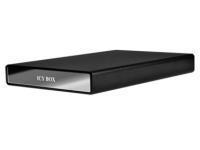 Icy Box 25 Black Aluminium SATA Enclosure with LED Status USB and eSATA