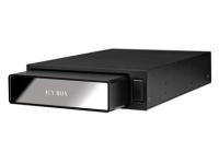 ICY BOX Icy Box 3.5" Black Aluminium SATA Enclosure with Docking Station - USB and eSATA