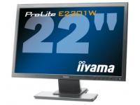 iiyama ProLite E2201W 2 22quot Widescreen monitor 1680x1050 2ms DVI Black