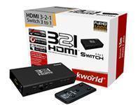 Kworld HDMI 1 3 Port Splitter with Remote Control