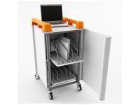LapCabby 10V 10 Port Laptop Trolley Vertical