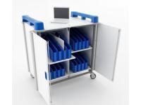 LapCabby Mini 32V 32 Port Mini Laptop Trolley Vertical