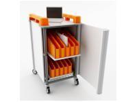 LapCabby Mini 20V 20 Port Mini Laptop Trolley Vertical