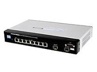 Linksys 8-port 10/100/1000 Gigabit Switch with WebView and PoE and 2 mini GBIC
