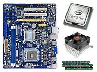 Motherboard Bundle Intel Pentium Dual Core E7300 2048MB 667Mhz DDR2 Heatsink And Fan MCP73 Motherboard